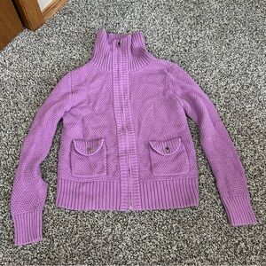 Jones New York Lavender Cardigan Sweater
